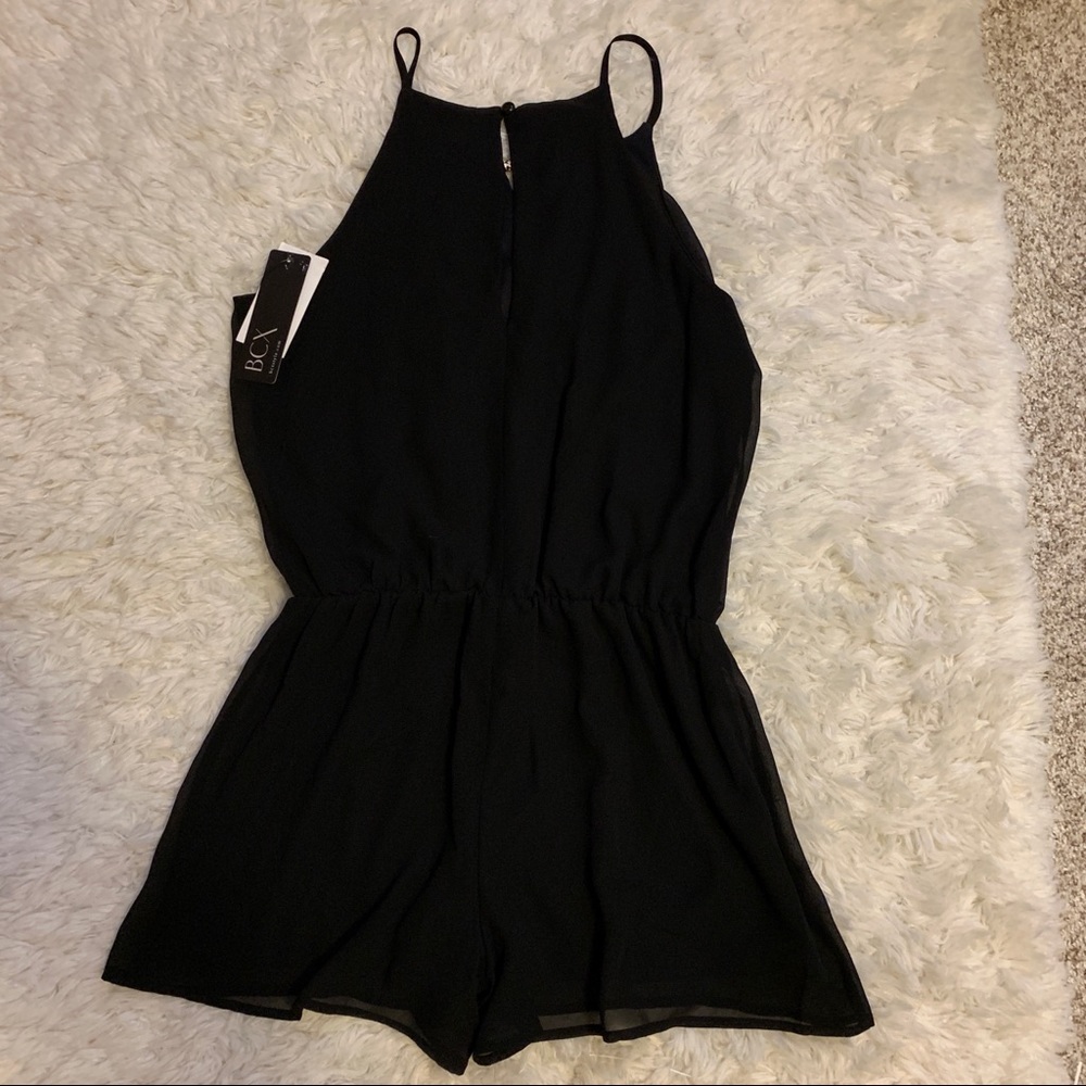 BCX Black Chiffon Romper - Picture 4 of 4